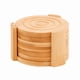 thumbnail image 1 of Juego De 6 Posavasos De Bambú Con Base Tapete Para Bebida, 1 of 6