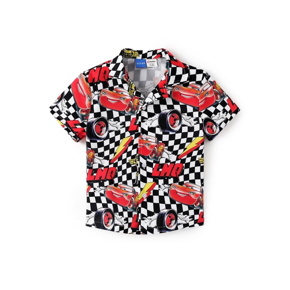Camisa hawaiana Disney Pixar Cars Lightning McQueen para niño