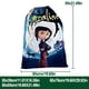 thumbnail image 3 of Coraline Bolsa de regalo con cierre de cinta navideño para decoración de Navidad, 20 cm × 31 cm., 3 of 6