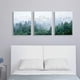 thumbnail image 2 of 3pcs/set Large Living Room Decoration, Green Forest Art Nordic Home Improvement Forest Landscape Nature Art Bedroom Bathroom Mural, Panel Frame Canvas Modern Living Room Decoration, Wall Art, 11.8inch, 2 of 2