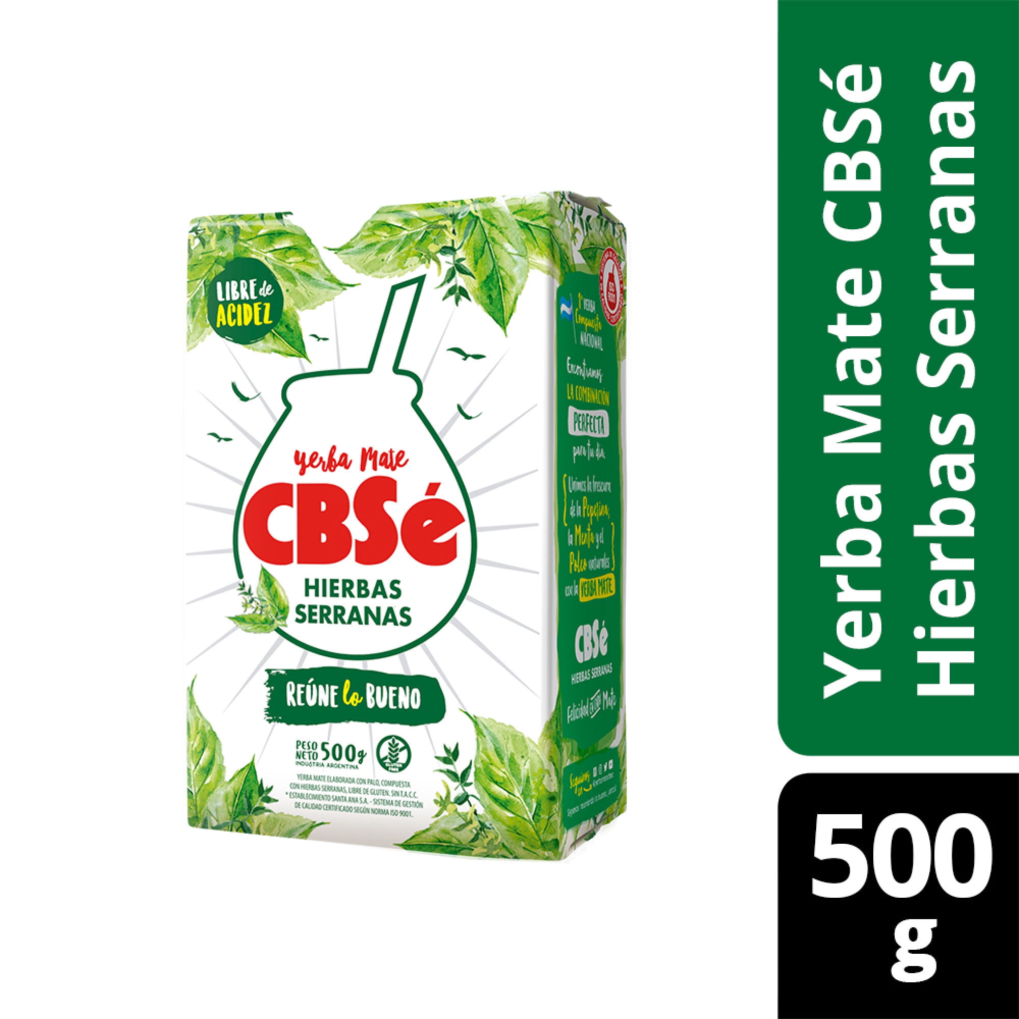Yerba Mate Hierbas Serranas Cbse 500 g Cbsé
