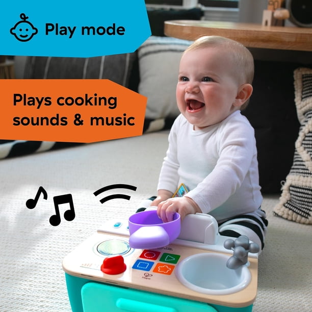Caja Registradora De Juguete Baby Einstein + Hape Con Sonidos, Música Y Luces, Aprende Números Y Comidas En 4 Idiomas, De 9 Meses A 4 Años