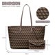thumbnail image 4 of Bolso Tote KALIDI con monograma 3D cúbico en cuero vegano, 4 of 7