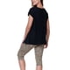 thumbnail image 3 of Pijama Capri Mujer Negro XL, 3 of 3