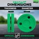 thumbnail image 3 of Disco de Hockey Green Biscuit Snipe 2.0 (Pack de 2), 3 of 8