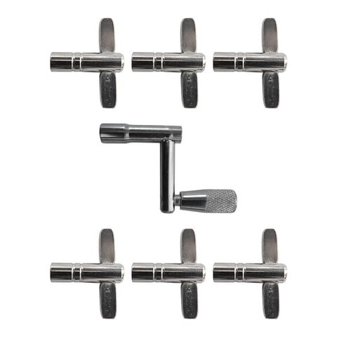 Bothyi - Tecla De Afinación De Tambor Multiusos Para Instrumentos Musicales Bombo Tambor Acústico 7 Piezas