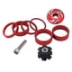 thumbnail image 3 of Espaciador De Auriculares De Bicicleta De 1 1/8 Pulgadas Con Casquillo Superior Juego De Tuercas De Estrella Para Auriculares Rojo, 3 of 5