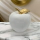 thumbnail image 4 of Figura Adorno De Manzana Blanca Decorativa En Resina Moderna, 4 of 5