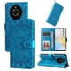 thumbnail image 1 of Funda tipo cartera FOXDOCK para Honor X9 4G/5G , diseño girasol en relieve, cuero PU, cierre magnético, soporte y tarjetero, 1 of 5