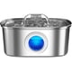 thumbnail image 1 of Fuente de agua Rellaty de acero inoxidable de 3,2 litros para gatos en el interior, 1 of 6
