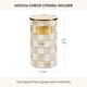thumbnail image 4 of Porta Utensilios MACKENZIE-CHILDS Esmalte con Diseño Cuadros Mocha, 4 of 6
