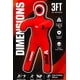 thumbnail image 4 of Dummy Stylus Junior King de lucha libre, 19 cm, sin relleno, rojo, 4 of 9