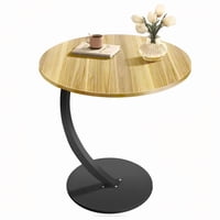 Genérico - Mesa Estante Redonda Auxiliar Mesa Centro Madera