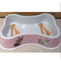 Genérico - Plato Grande Para Perros Diseños De Huesos