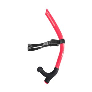 Ioensy - Snorkel De Natación Para Natación De Vuelta, Buceo, Boquilla De Silicona De Grado Alimenticio, Color Rojo