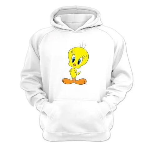 Genérico - Polerón Canguro Pajarito Amarillo Blanco Talla Xl Unisex