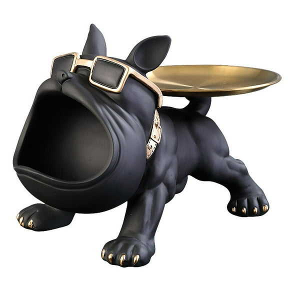 Decoración de Perro Bull Dog Frances con Bandeja