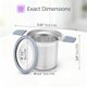 thumbnail image 3 of Infusor de té GoodCups de 13,6 cm con colador de malla y tapa, 3 of 9