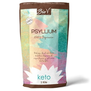 Psyllium Husk Orgánico En Polvo Biov 1 Kg Keto Vegano
