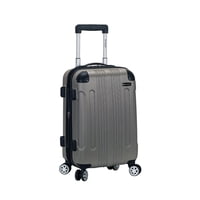 Rueda Giratoria Rígida Luggage Rockland London De 20 Pulgadas, Plateada