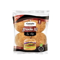 Pan De Hamburguesa Brioche 8 Un 660 G Castaño