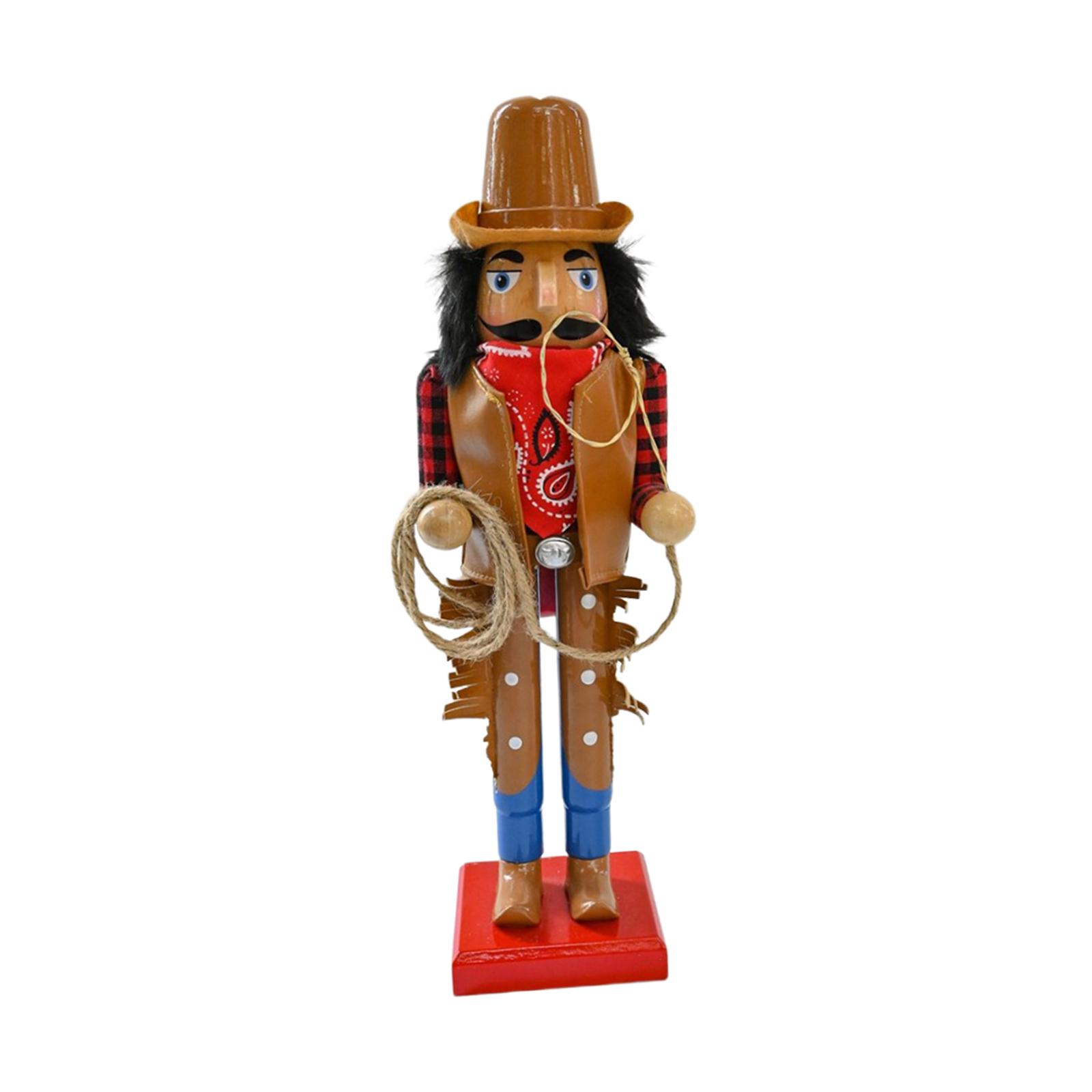 Bothyi - Decoración Navideña, Figura De Cascanueces Para Dormitorio, Cumpleaños, Árbol De Navidad, Vaquero