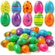 thumbnail image 1 of Huevos de Pascua de plástico JOYIN, 72 unidades, 2.3 pulgadas, rellenables con estampados, 1 of 8