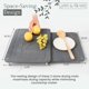 thumbnail image 4 of Tapete de secado de platos JAYE & BLAKE – Juego de 2 piezas gris oscuro, 4 of 6
