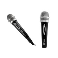 Microfono Metalizado Cableado Jack 6.3 Negro Philco