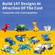 thumbnail image 3 of Bloques de construcción FUN LITTLE TOYS, 1100 piezas, 17 colores y 147 formas, 3 of 7