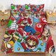 thumbnail image 1 of Super Mario 3-Piece Comforter Set for Bedroom Super Mario Bedding Set for Kids Adults Soft Microfiber Duvet Cover Set with Zipper Closure, 1 of 5