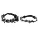 thumbnail image 4 of 2x Ligas Nupciales De La Boda Flor Encaje Liguero Mujeres Muslo Anillos Negro, 4 of 5