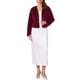 thumbnail image 2 of INSPIRE CHIC Chaqueta Bolero Formal para Mujeres para Vestidos de Noche Cóctel Boda Elegante Chaqueta de Imitación de Piel M Burdeos, 2 of 6