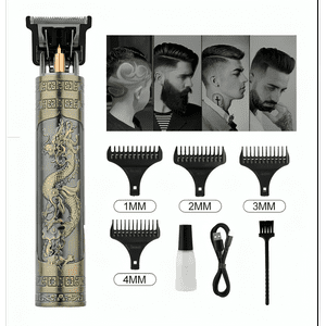 Genérico - Máquina Cortadora Pelo Metálica Recargable Usb