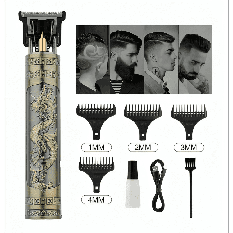 Genérico - Máquina Cortadora Pelo Metálica Recargable Usb