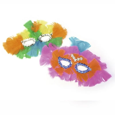 Antifaz De Plumas, Color Surtido, 1 Un  Torre