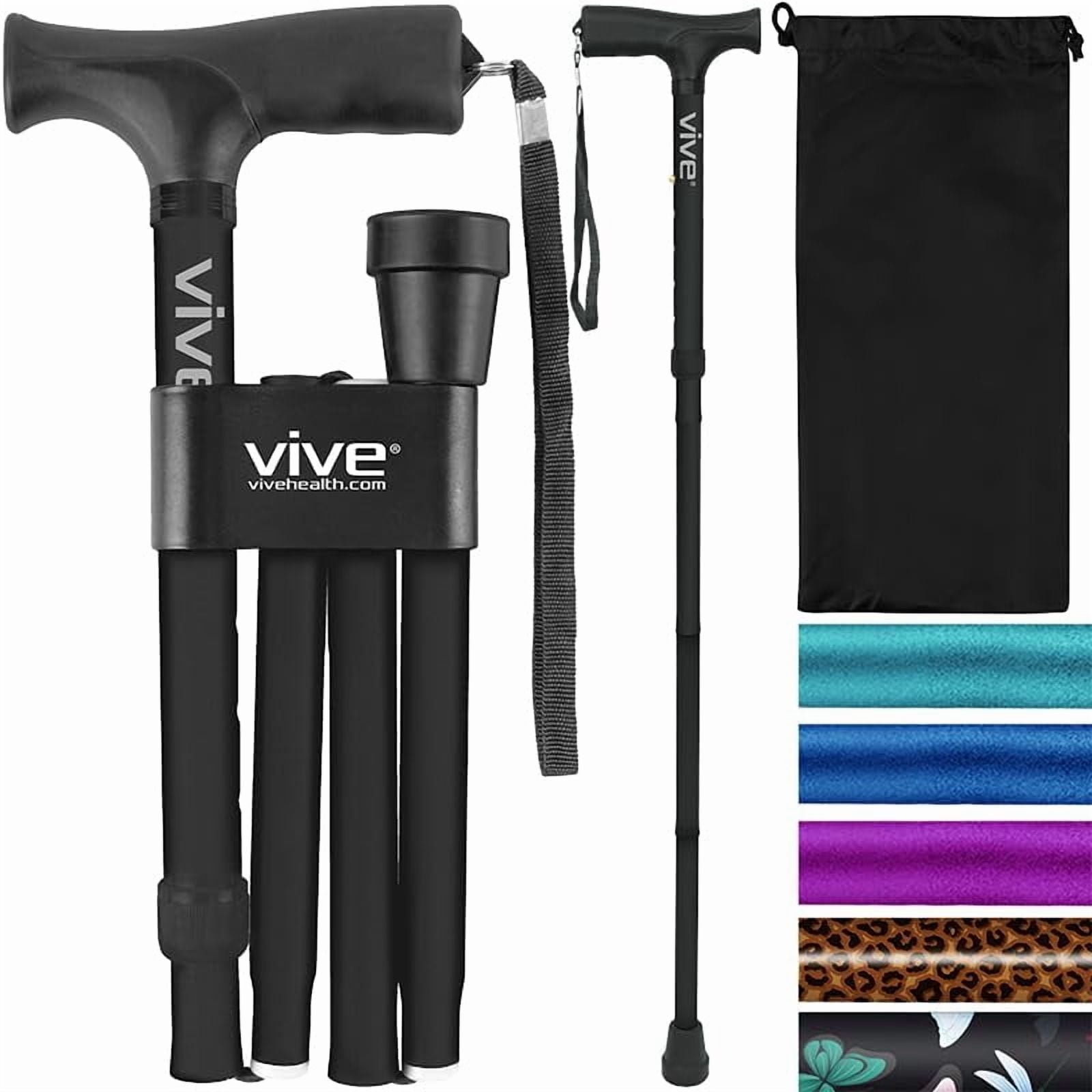 Vive - Bastón Plegable Para Hombre Y Mujer