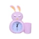 thumbnail image 2 of Reloj De Mesa Conejo Rosa Despertador Con Porta Lapiz 17cm, 2 of 3
