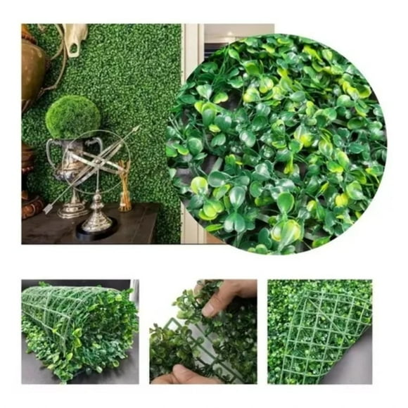 Pack 20 Unidades Pasto Palmeta Estilo Trébol Sintético 60x40
