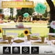 thumbnail image 5 of Juego de vajilla de fiesta desechable, 350 piezas, color dorado para 50 invitados, 5 of 7