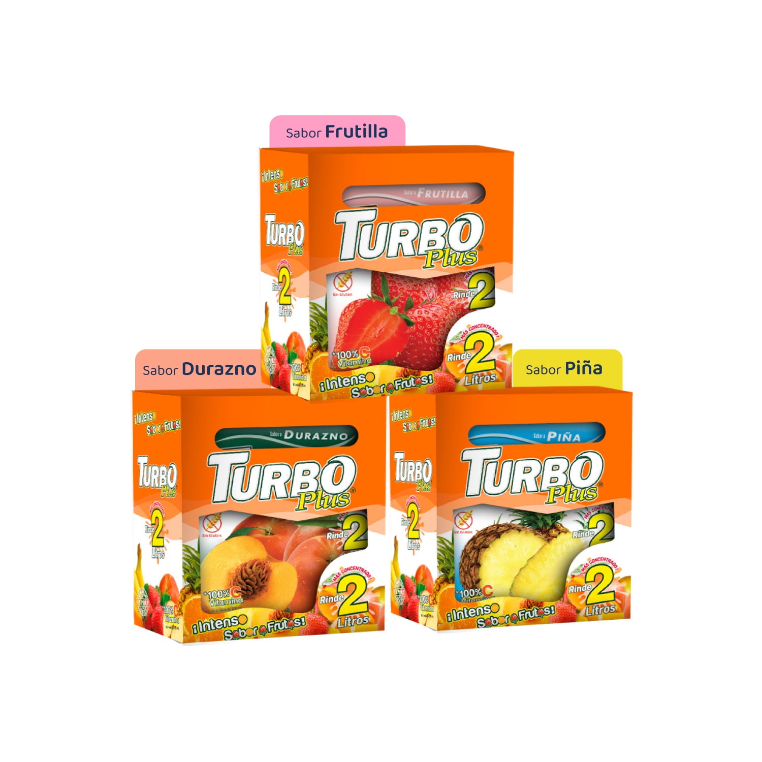 Pack Jugo En Polvo Turbo Plus 30 Unidades