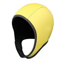 Magideal - Gorro De Natación Con Capucha De Buceo, Traje De Neopreno Con Capucha Y Correa Para La Barbilla, Gorro De Natación Con Capucha Térmica, Para Natación, Amarillo