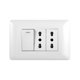 thumbnail image 3 of Pack 5 Tomacorriente Doble 10/16A 250V + Interruptor Simple 9/12 10A Blanco, 3 of 4
