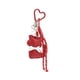 thumbnail image 2 of Llavero Charm Colgante Gatito Con Corazón Para Bolso 23cm rojo Talla Única, 2 of 4