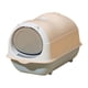 thumbnail image 4 of Caja De Arena Para Gatos Con Capucha, Cerrada Y Cubierta, Desmontable Con Solapa En La Puerta Delantera, Rosa Claro, 4 of 5