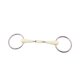 thumbnail image 2 of Cabezada Snaffle Happy Mouth de 13 cm, doble articulación y anillo suelto, 2 of 7