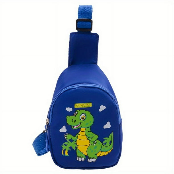 Children's Cartoon Dinosaur Sling Bag Shoulder Bag Mini Chest Bag For Travle