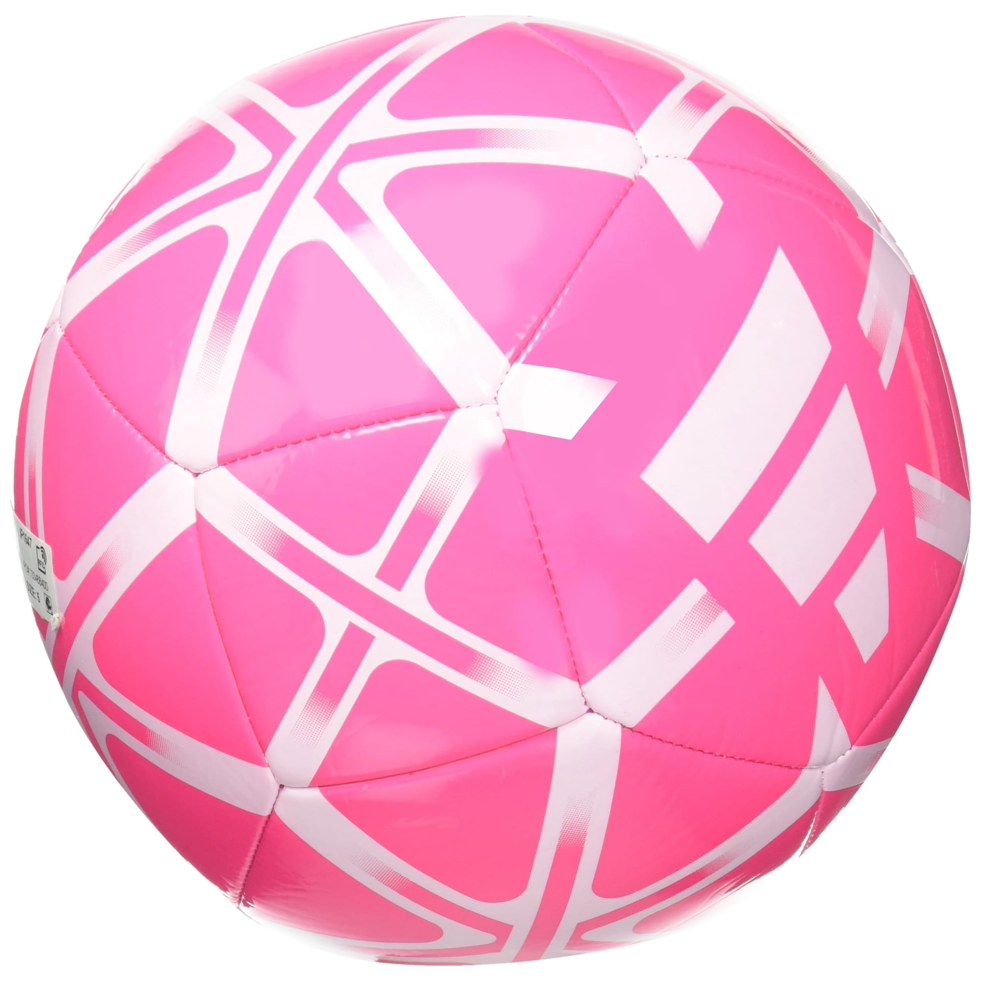 Balón De Fútbol Adidas Starlancer Club Unisex, Talla 4, Color Rosa Y Blanco