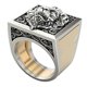 thumbnail image 3 of Anillos Combinados Para Hombre Anillo De León Vintage Joyería De Hip Hop Anillos Punk Regalo 9, 3 of 5