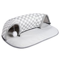Magideal - Invierno Cálido Gato Túnel Cama Escondite Ejercicio Patio Jugando Cabaña Centro De Juegos Para Hurones Al Aire Libre Gatos De Interior Hámster Gatito S